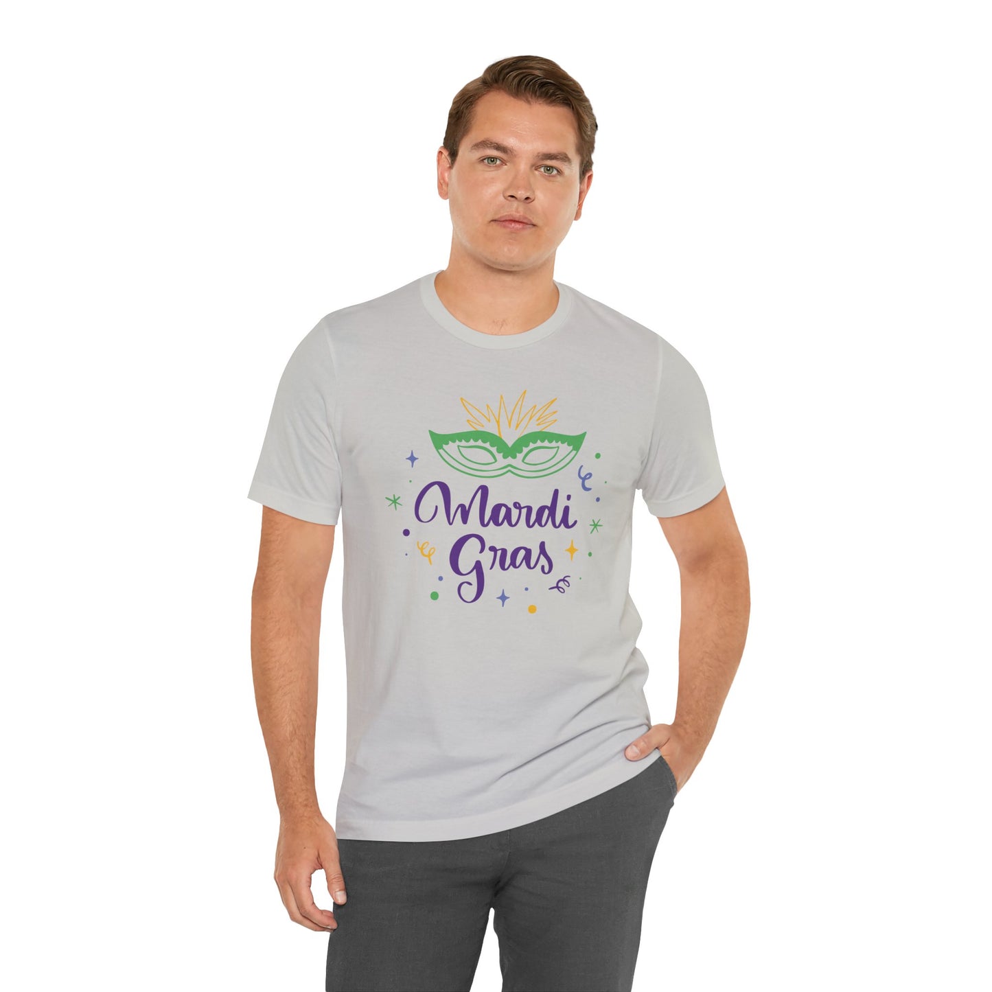 Tee-shirt en coton unisexe pour Mardi Gras