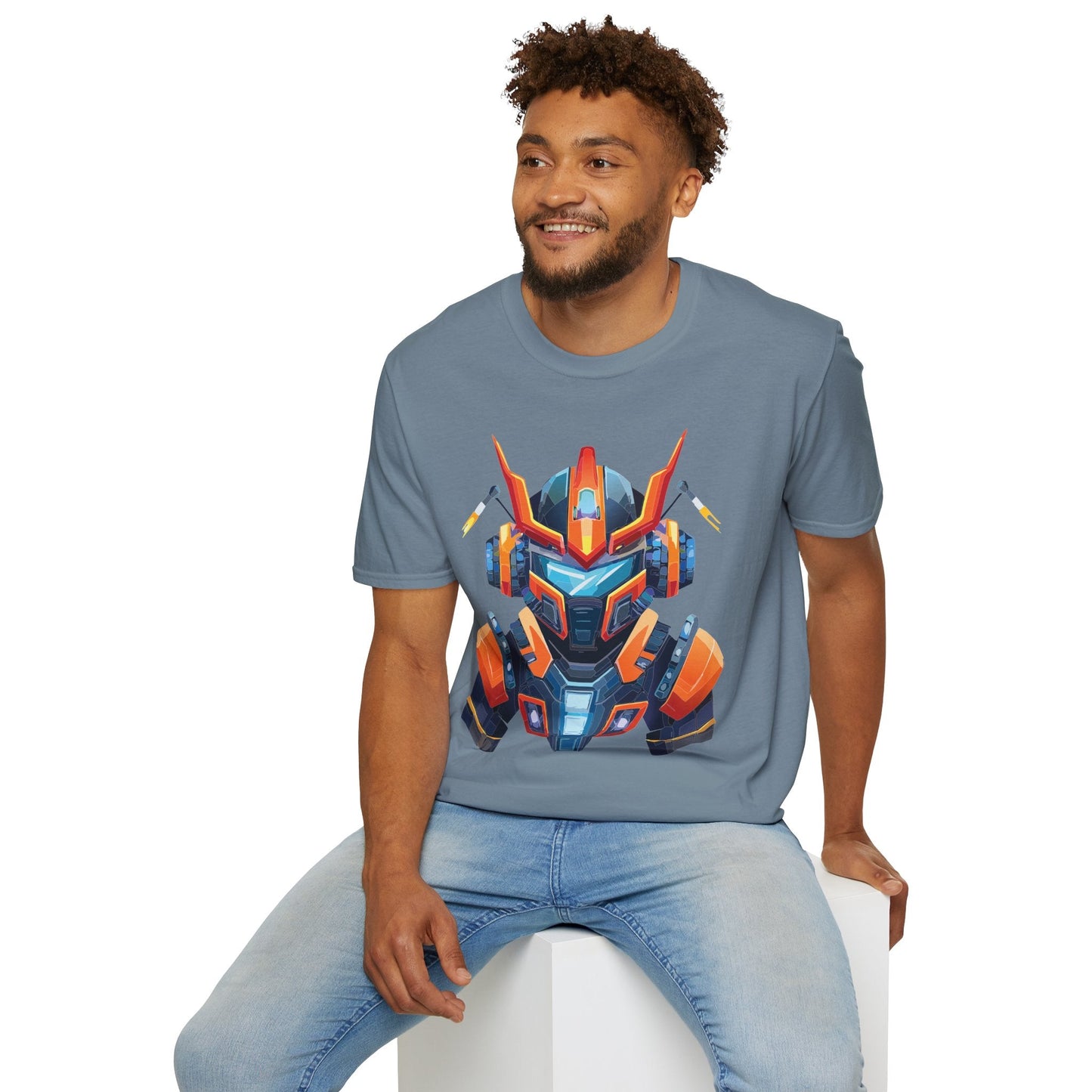 Cyborg Tee Unisex Robot Shirt Terminator Style 100 Percent Ring Spun Cotton Short Sleeve