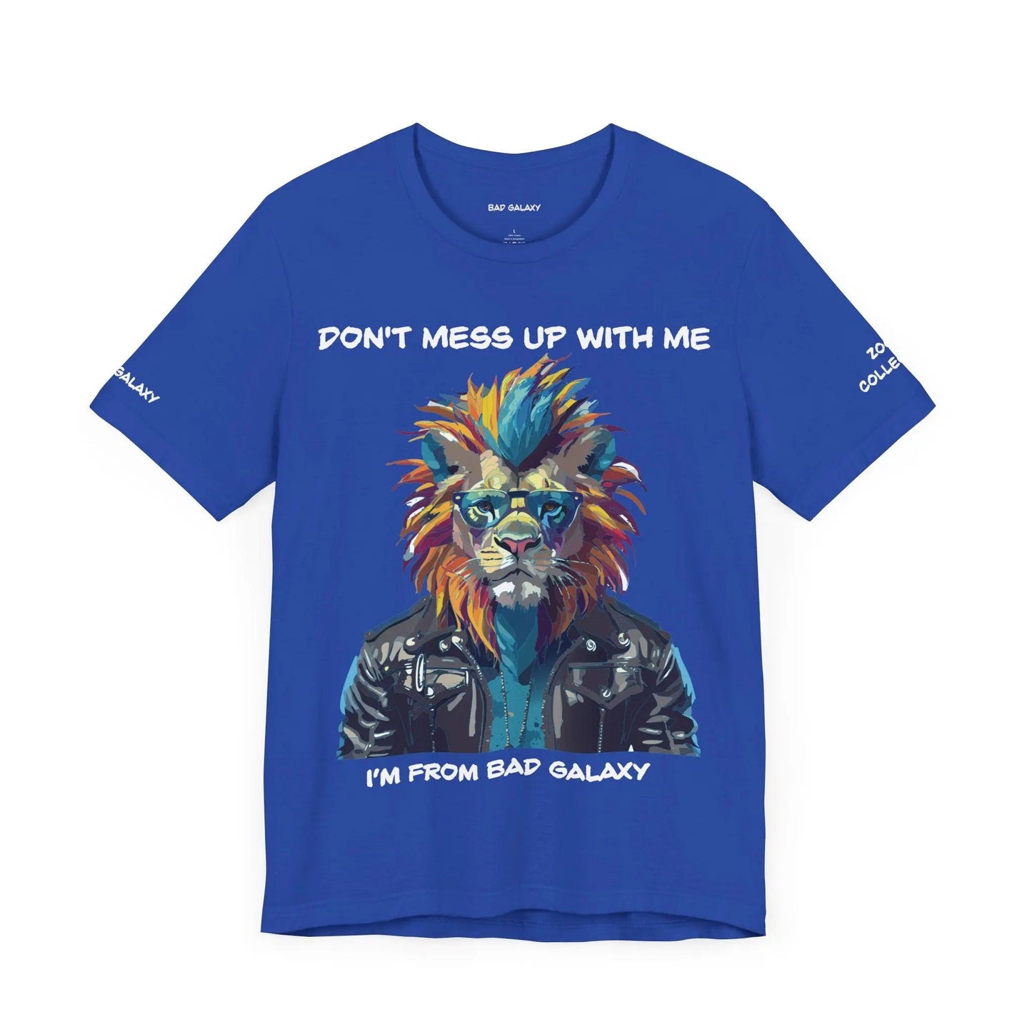 Bad Galaxy Animal T Shirt 100 Percent Cotton Eco Friendly Ink USA Printed Durable Stitching