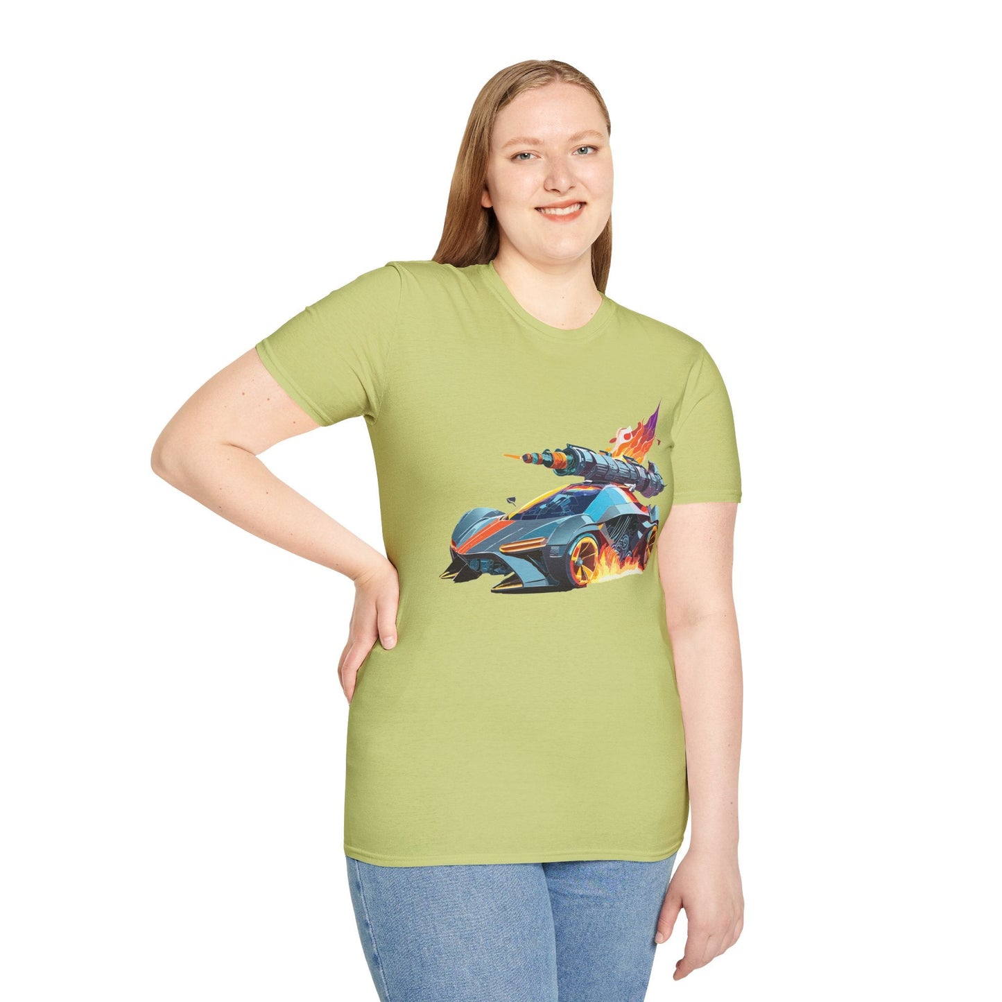 Car T Shirt for Car Lovers Unisex Softstyle Tee 64000 Hot Wheels Design Shirt with Cars