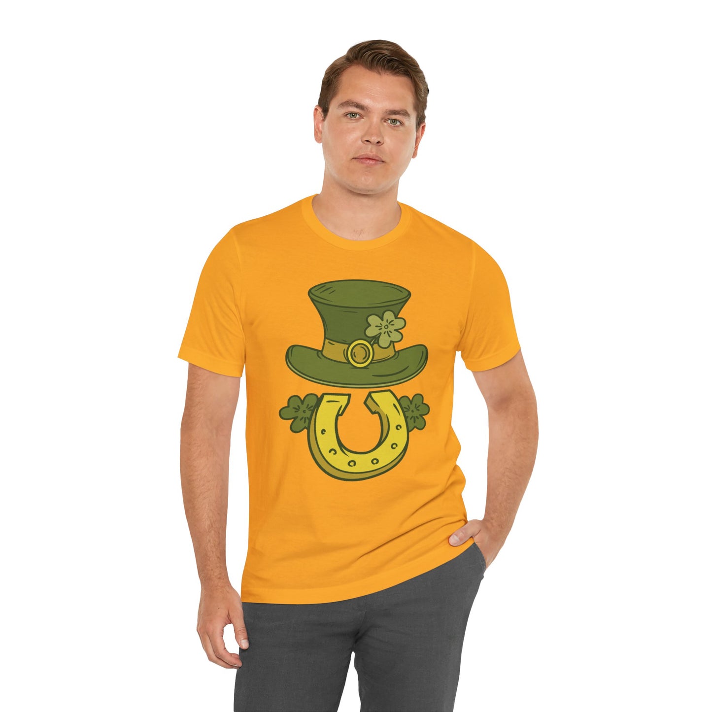 Unisex Cotton Tee Shirt with Lucky Prints