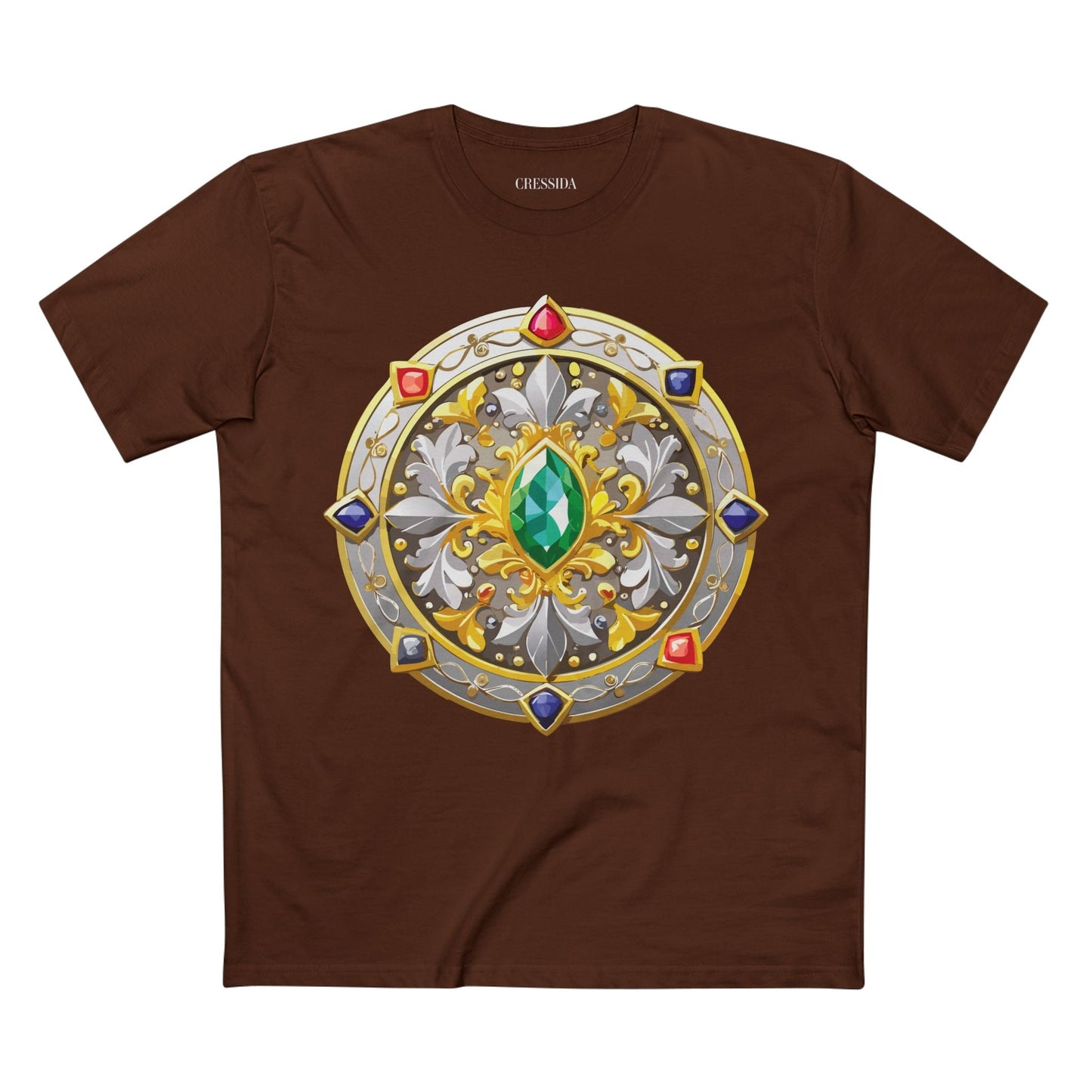Medallion Graphic T-Shirt Unisex 100 Cotton With Gold Art Design Medal Tee 5