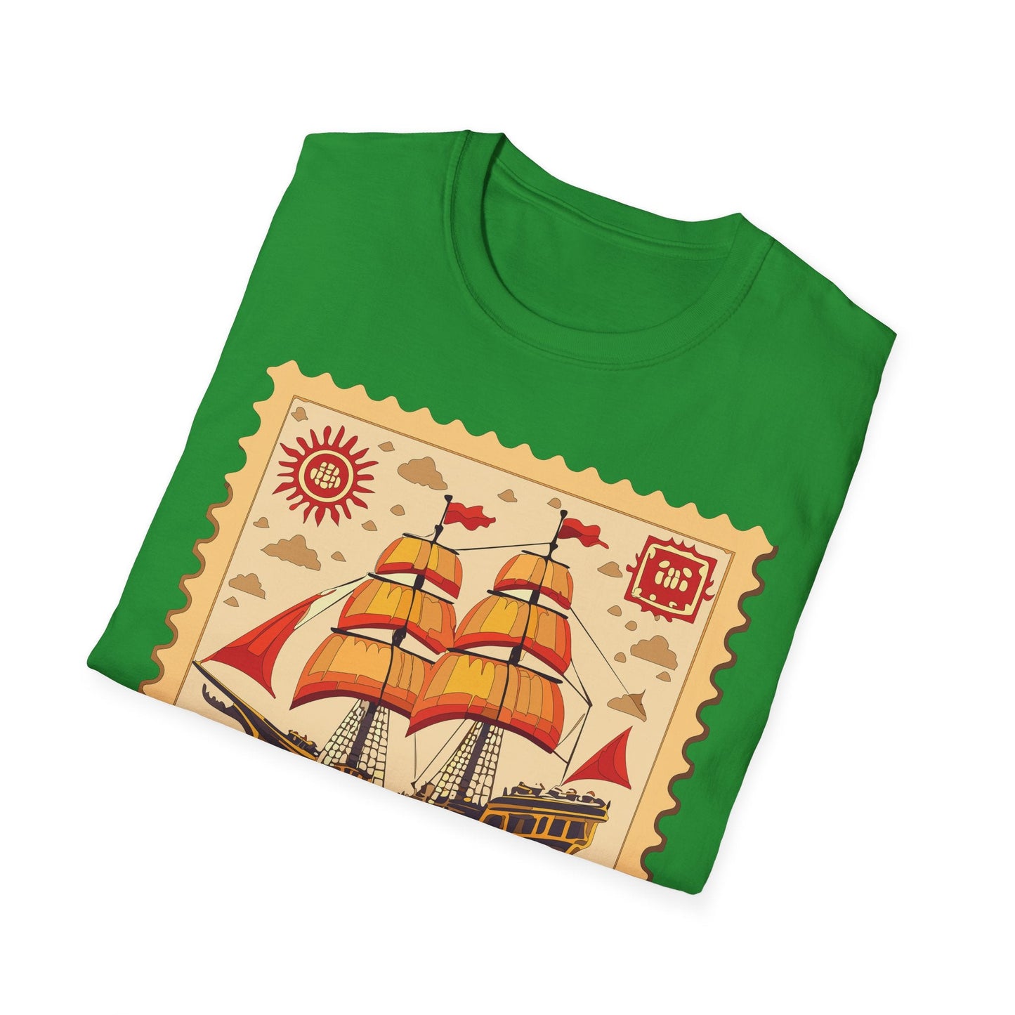 Ship T Shirts Frigate Vessel Tee Unisex Softstyle Gildan 64000 100 Percent Ring Spun Cotton