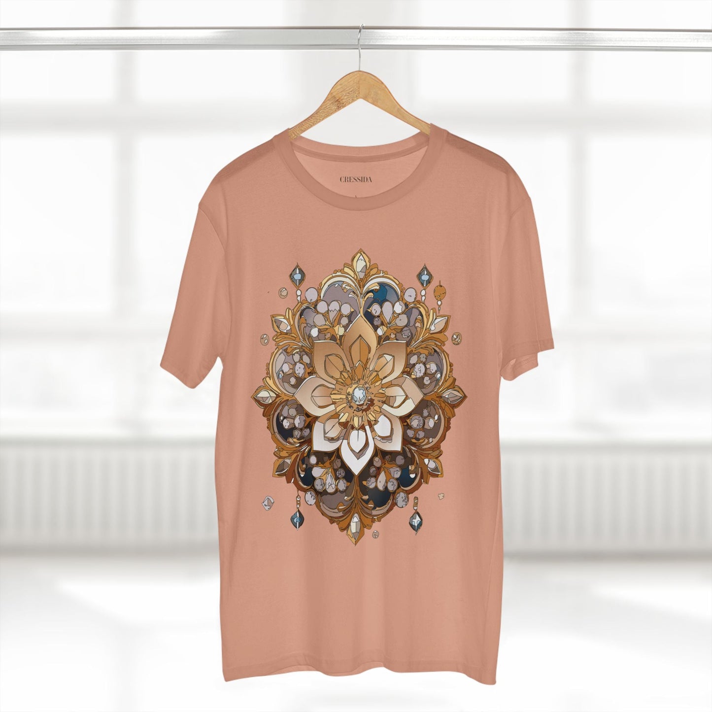 Floral Graphic T-Shirt Unisex 100 Cotton Art Design with Antique Flowers Tee 22