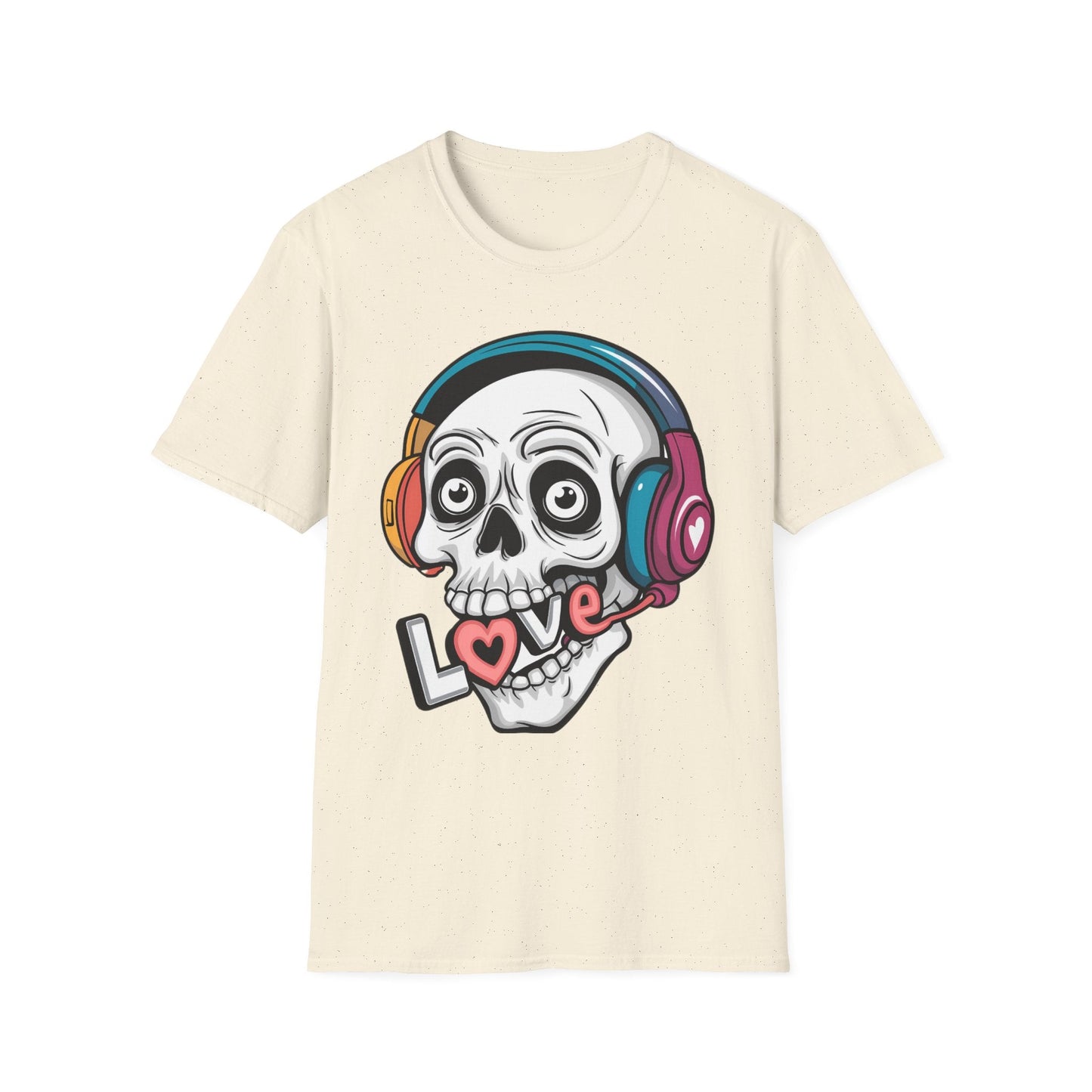 Skull Tee Shirt Unisex Skeleton Shirt With Skull Artwork Gildan Softstyle Cotton Tee