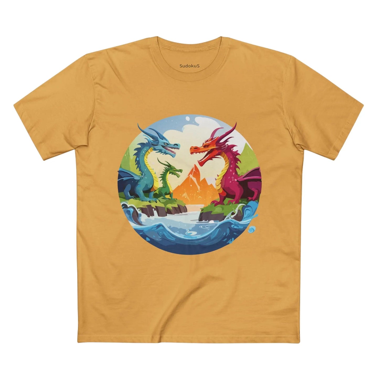 Dragon Graphic Unisex 100 Cotton Staple Tee 22