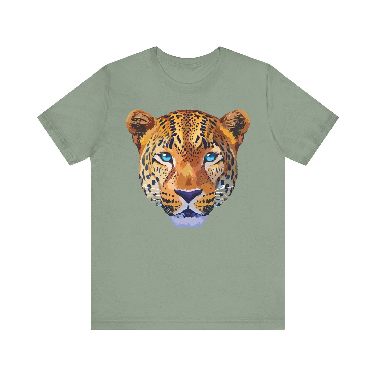 Unisex Animal Print Tee Shirt With Art Design Wild Animals Graphic Tee For Everyday Wear