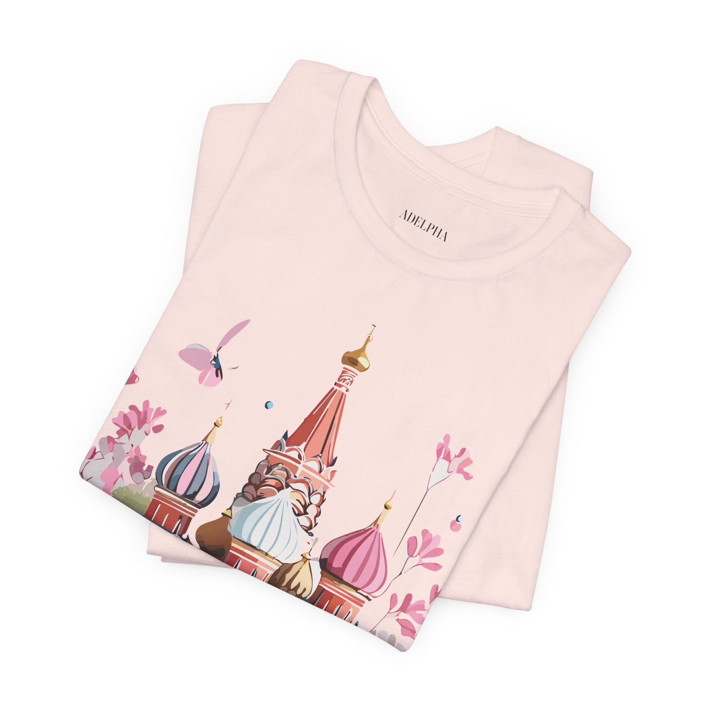 Premium Unisex Tourist Shirt Moscow Graphic Tee With Vintage Adelpha Artwork and Comfort