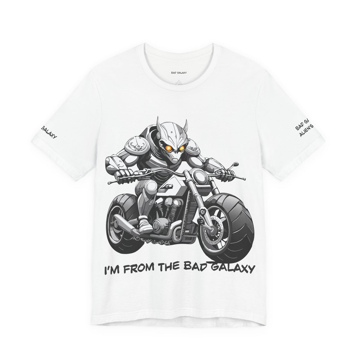 Alien Graphic Unisex Cotton Bella+Canvas Tee with Art Design b84