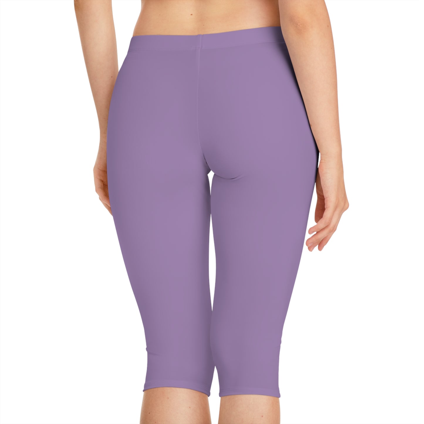 Purple Color Capri Leggings, Purple Capri Leggings 3