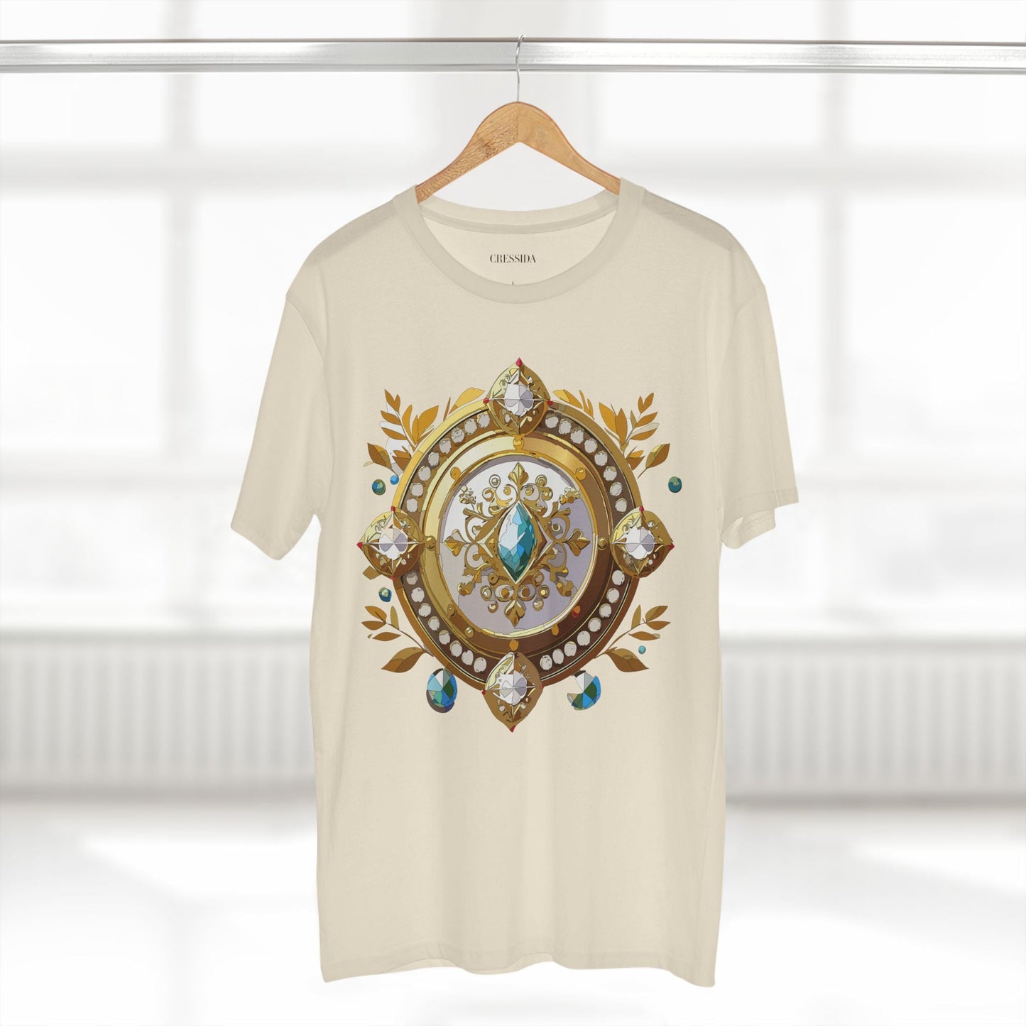 Medallion Graphic T-Shirt Unisex 100 Cotton With Gold Art Design Medal Tee 12