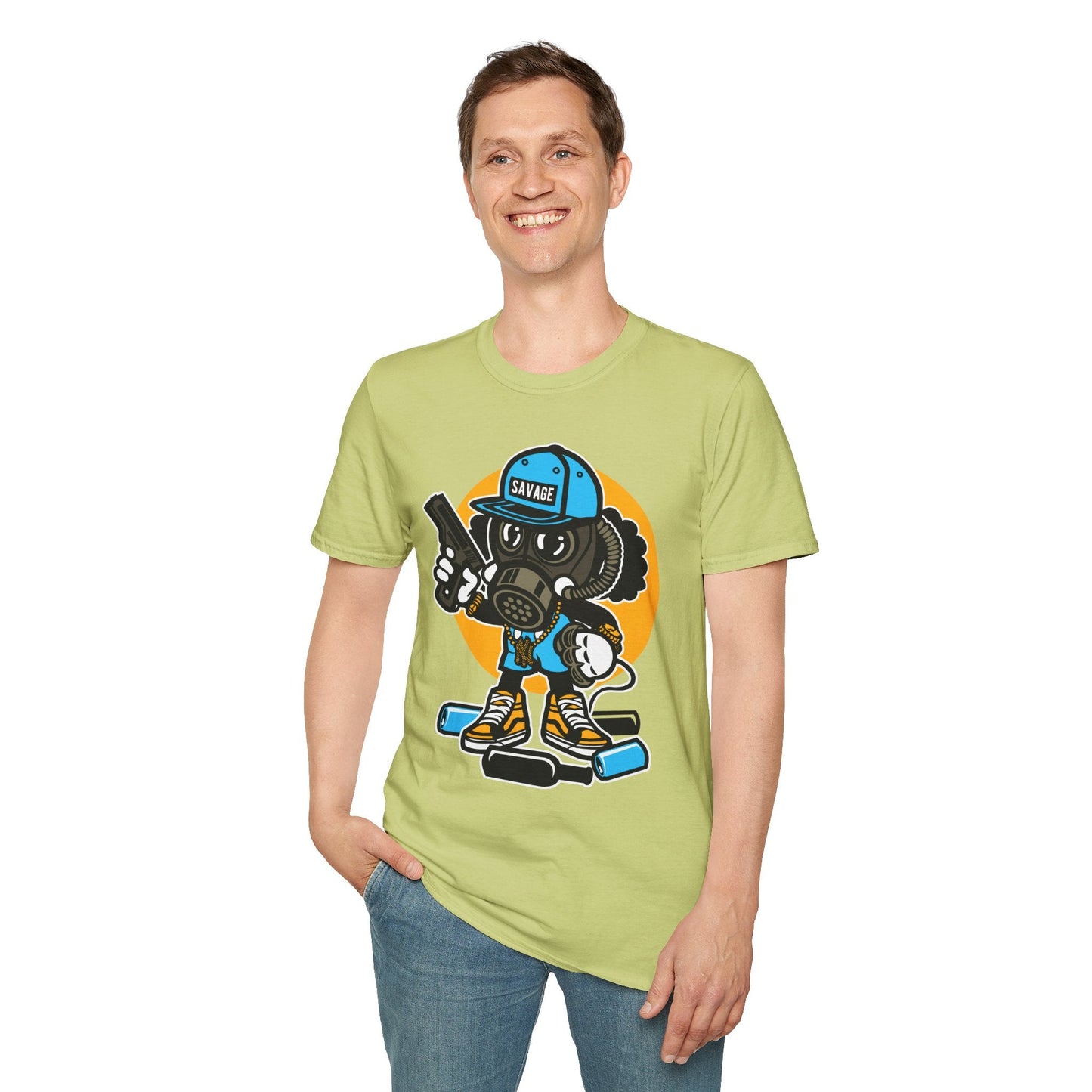 Cartoon T Shirt Animation T Shirt Funny Tee Shirt Unisex Gildan Softstyle Cotton Tee 64000
