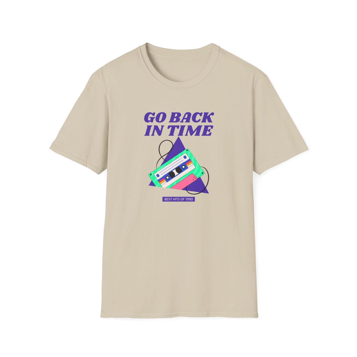 Retro Go Back In Time Cassette T-Shirt Unisex Cotton