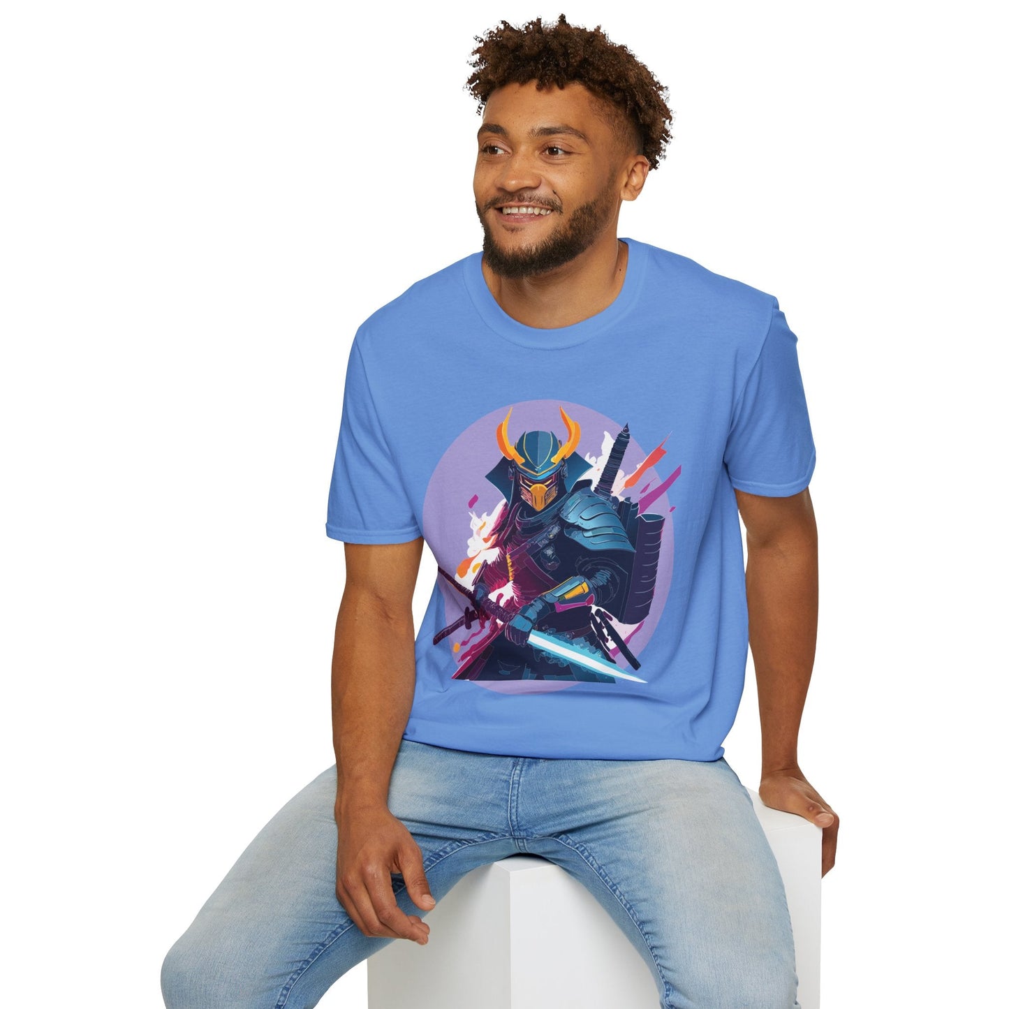 Samurai Shirt Unisex Softstyle Tee 100 Percent Ring Spun Cotton Comfortable Everyday Wear