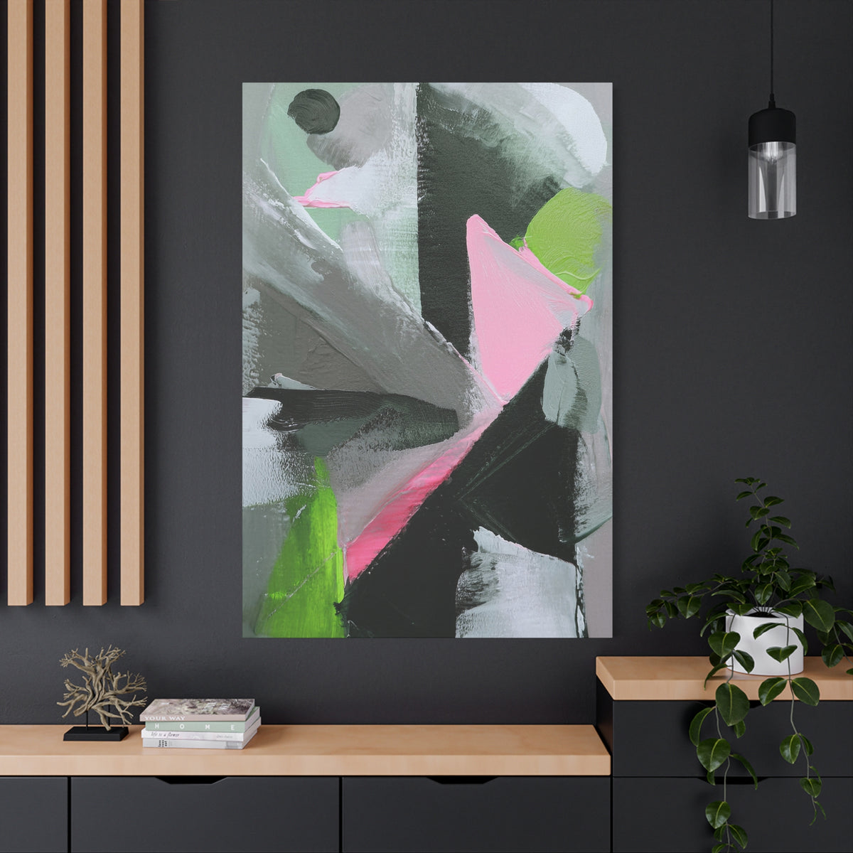 Abstract Geometric Painting Print Canvas 20x24,20x30,24x30 24x32,24x36,30x40 32x48,36x48,40x60 Pine-Wood Inner Frame ABS-41