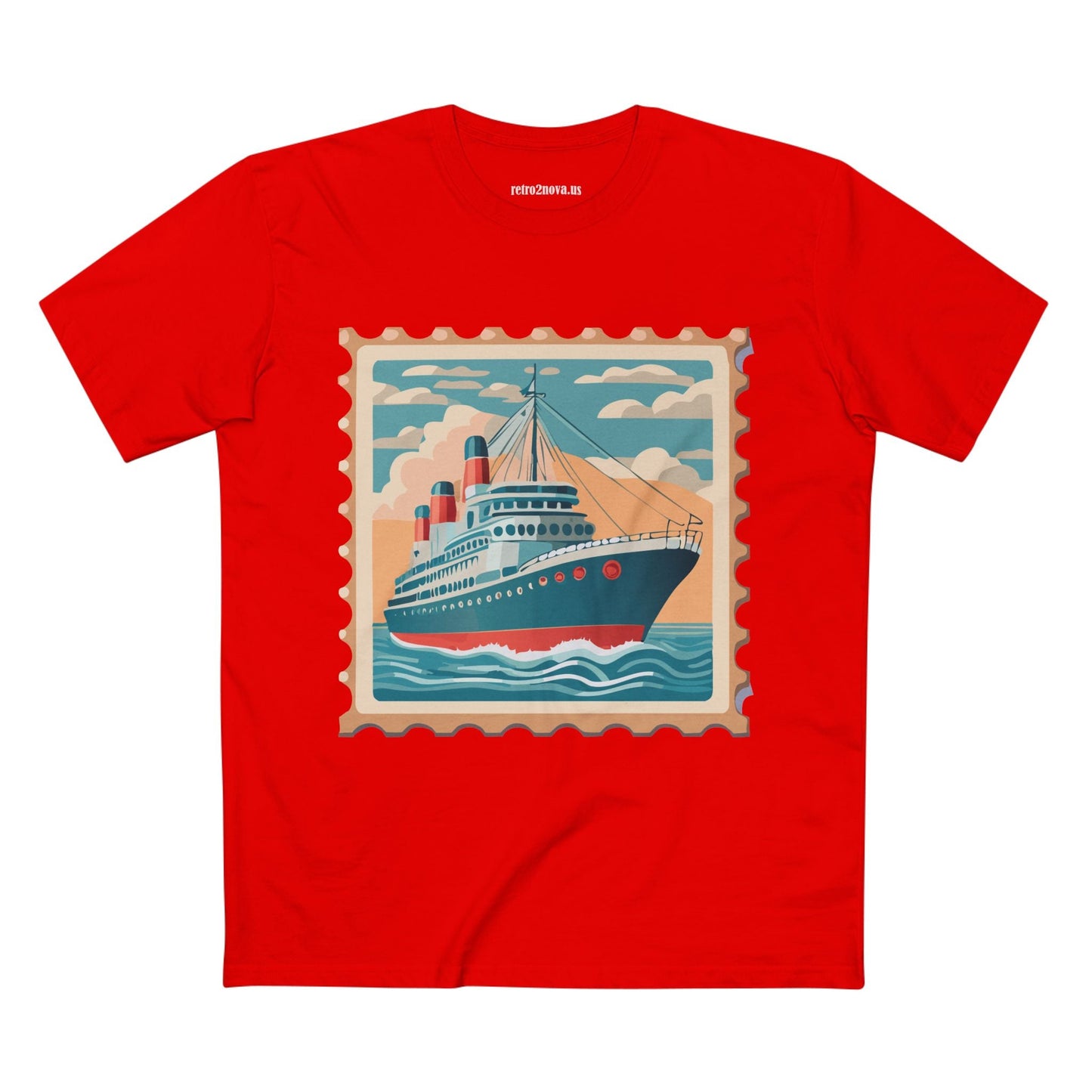 Stamp Shirt Postage Stamp Tee PS43 Unisex Premium Cotton Art Tee Retro2Nova Classic Art Collection