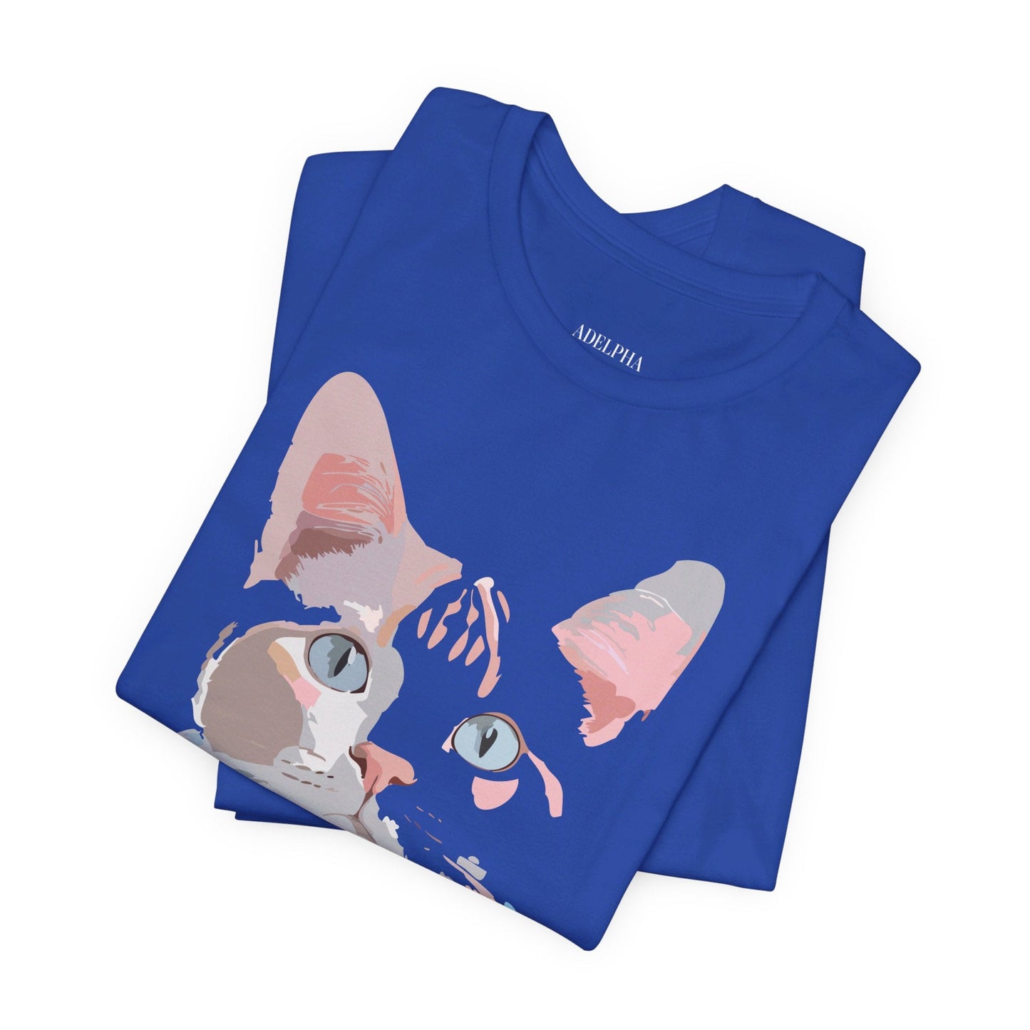 Cat Graphic T Shirt Unisex Short Sleeve Tee Vintage Inspired Artwork Adelpha