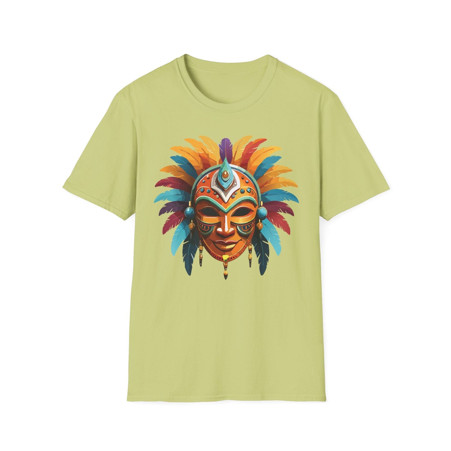 Mask Tee Shirt Unisex Softstyle 100 Percent Ring Spun Cotton Masquerade Tees For Comfort