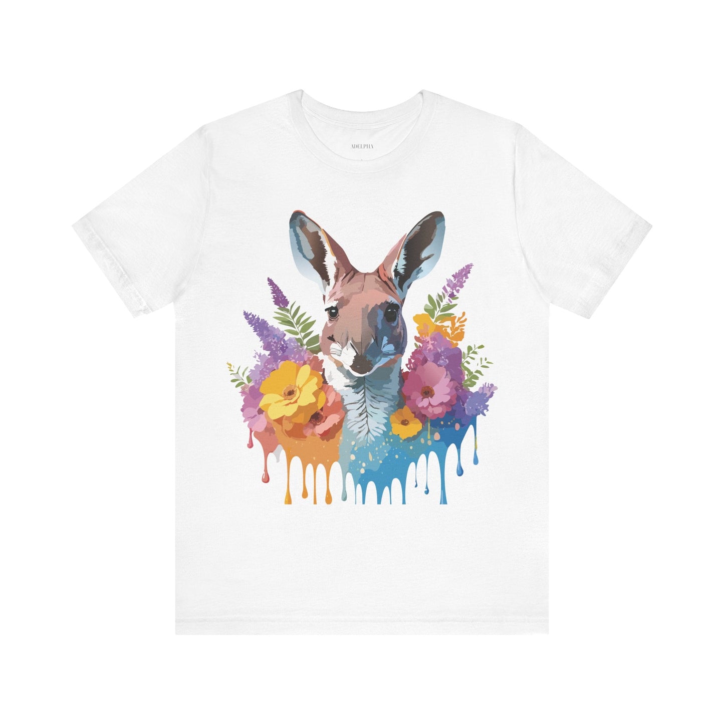 Kangaroo Graphic Unisex 100 Cotton Vintage Animal Artwork Tee 8