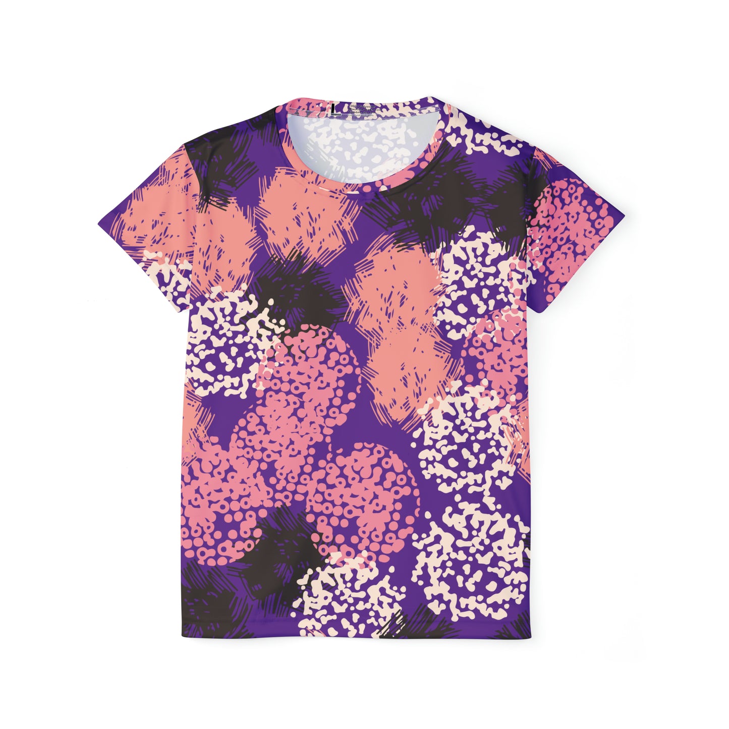 Poly Jersey Tee Shirt with abstract prints