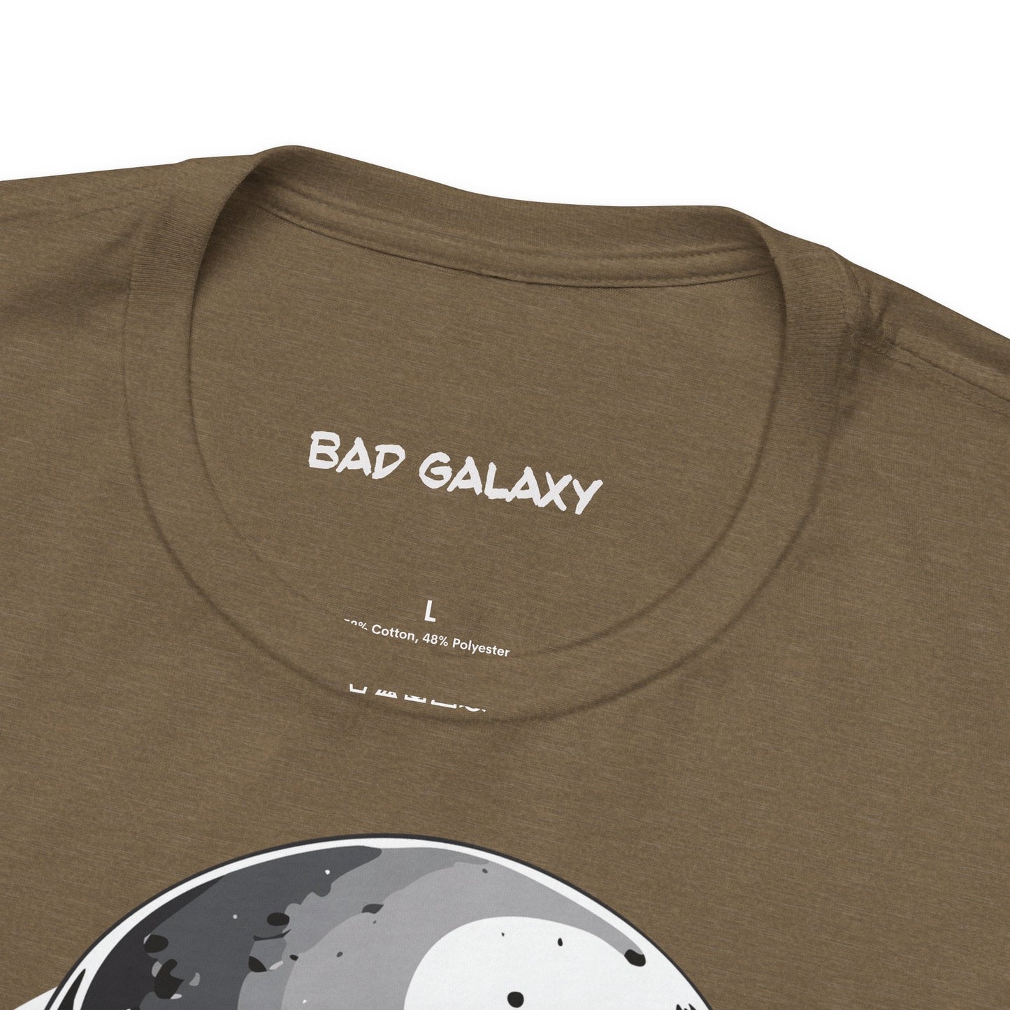 Alien Tee Shirt From Bad Galaxy 100 Percent Cotton Made to Order Eco Friendly Non Toxic Inks