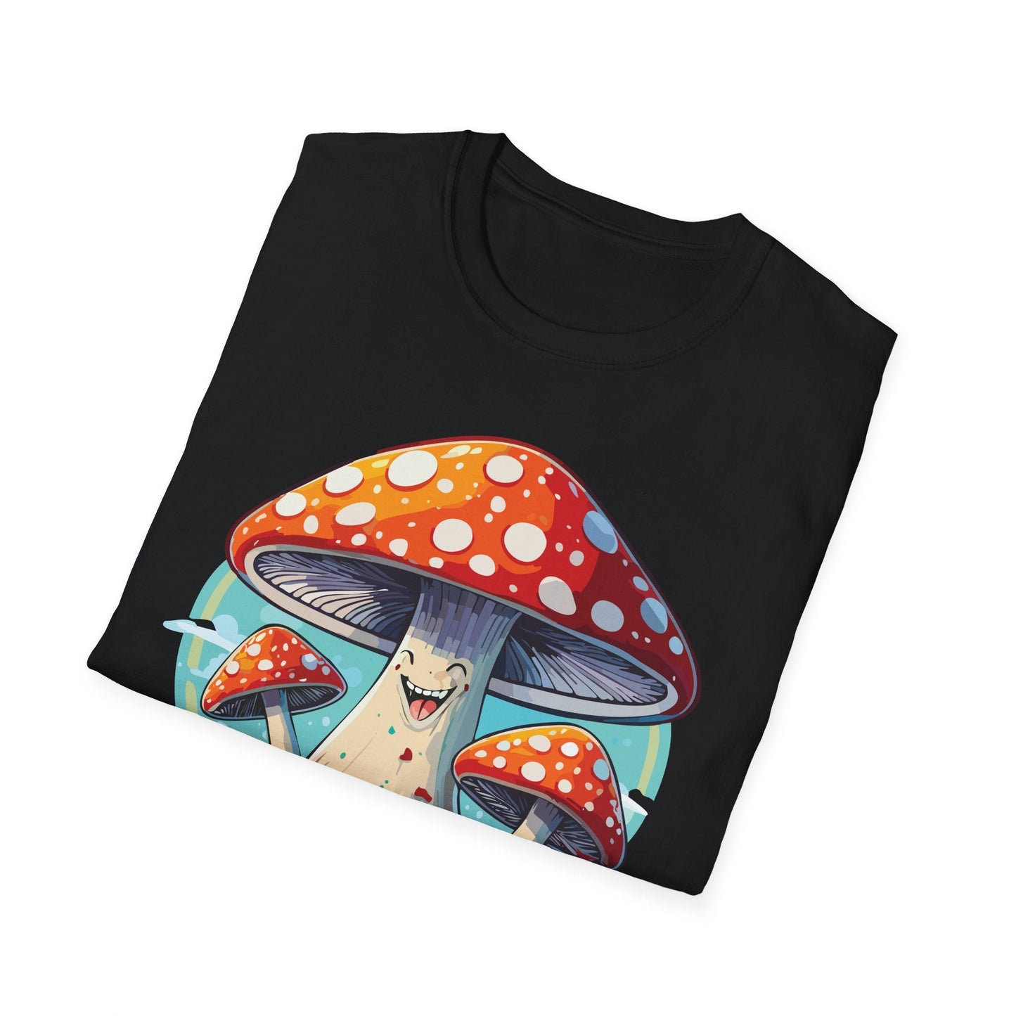 Mashroom Tee Shirt Unisex Funny Mashroom Design Softstyle Cotton Tee For Everyday Comfort