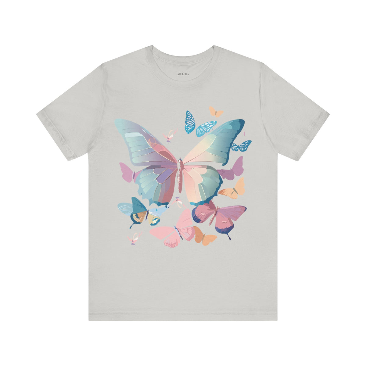 Butterfly Graphic Unisex Cotton Bella+Canvas Tee with Art Design n16