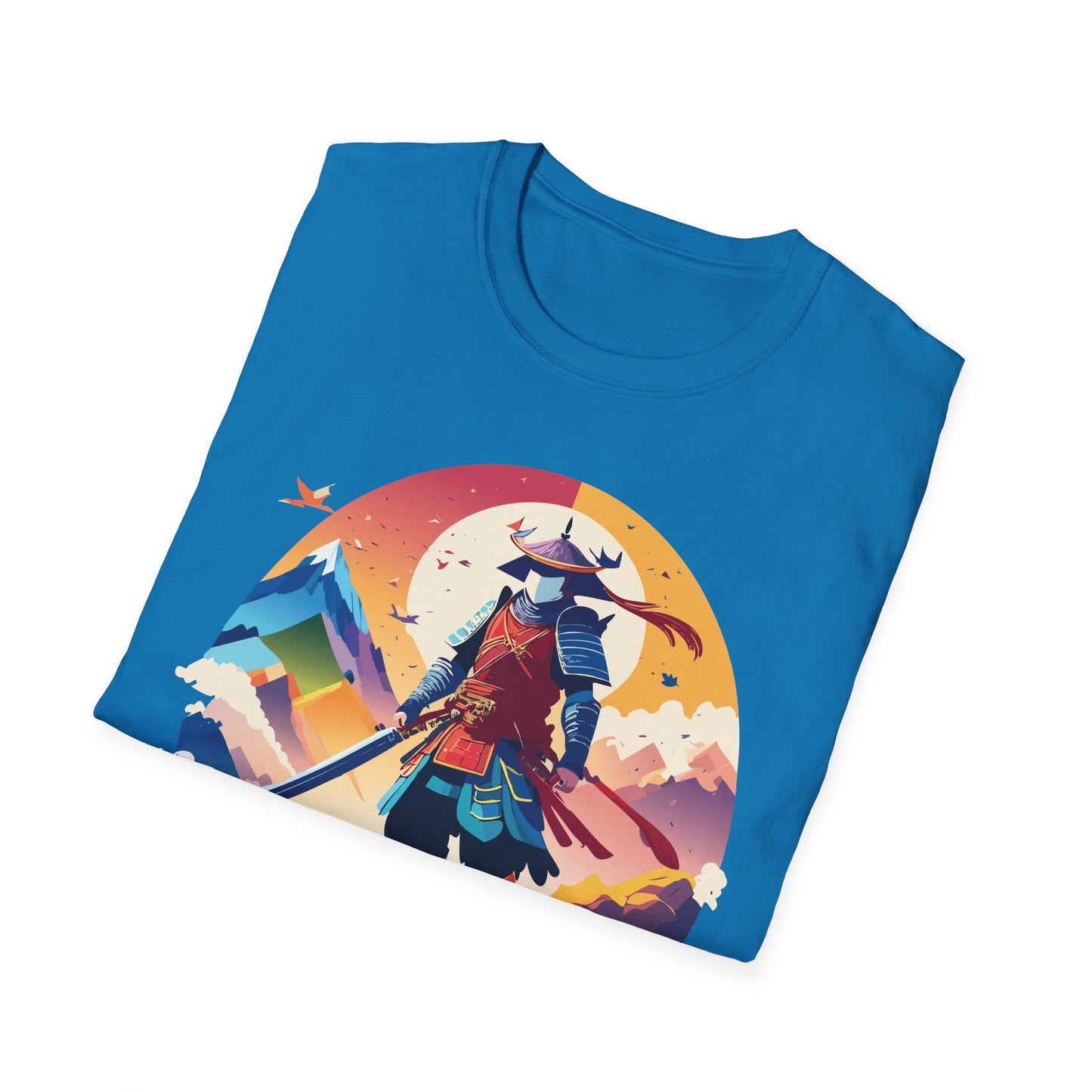 Samurai T Shirt Unisex Softstyle Gildan 64000 100 Percent Ring Spun Cotton Tee For Everyday Wear