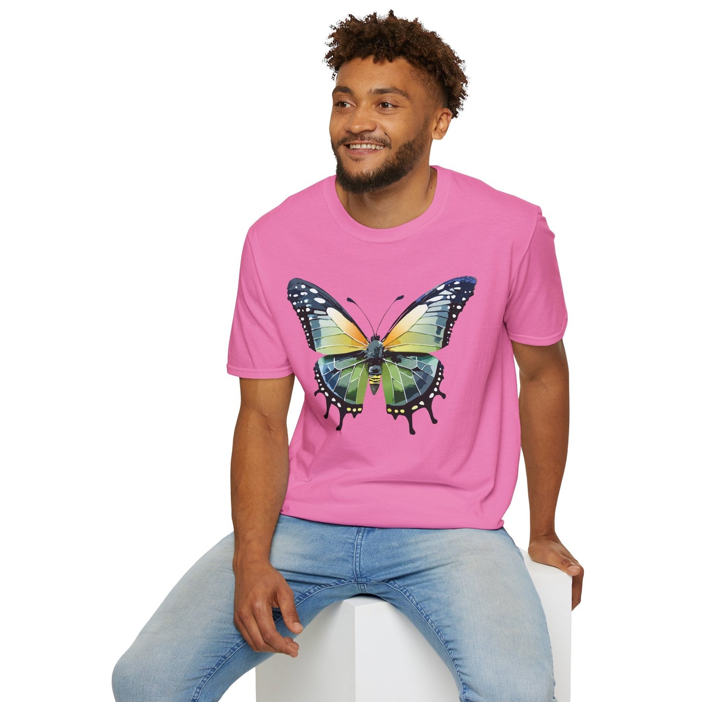 Butterfly Shirt Unisex Softstyle Gildan 64000 Monarch Butterfly Graphic Tee For Men And Women