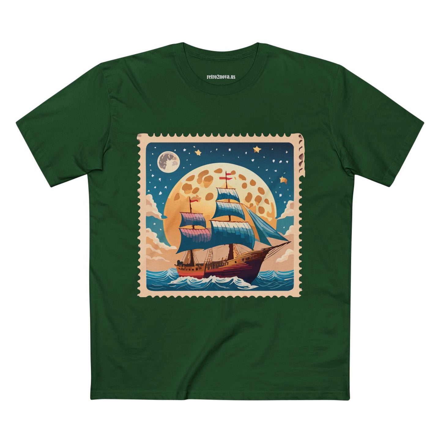 Stamp Shirt Postage Stamp Tee Unisex Premium Cotton with Original Art Design Retro2Nova