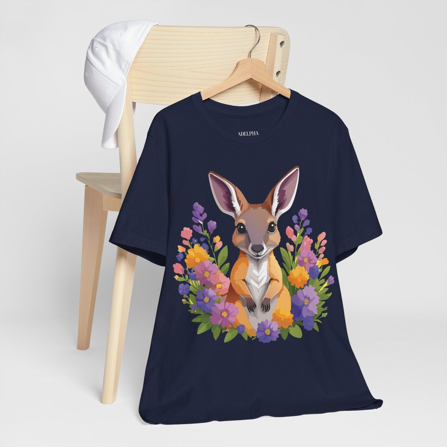 Adelpha Unisex Vintage Inspired Graphic Tee With Original Art Design Short Sleeve