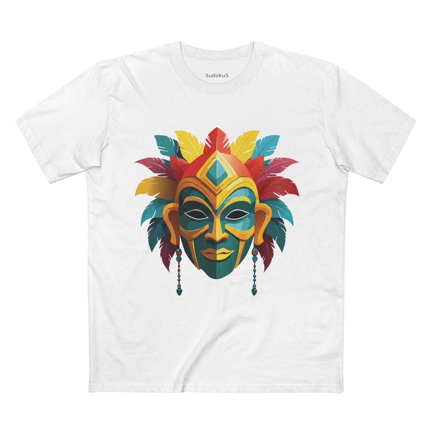 Mask Graphic Unisex 100 Cotton Staple Tee 6