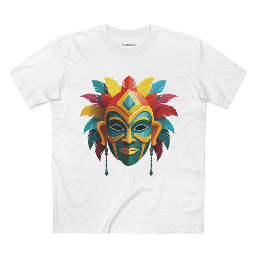 Mask Graphic Unisex 100 Cotton Staple Tee 6