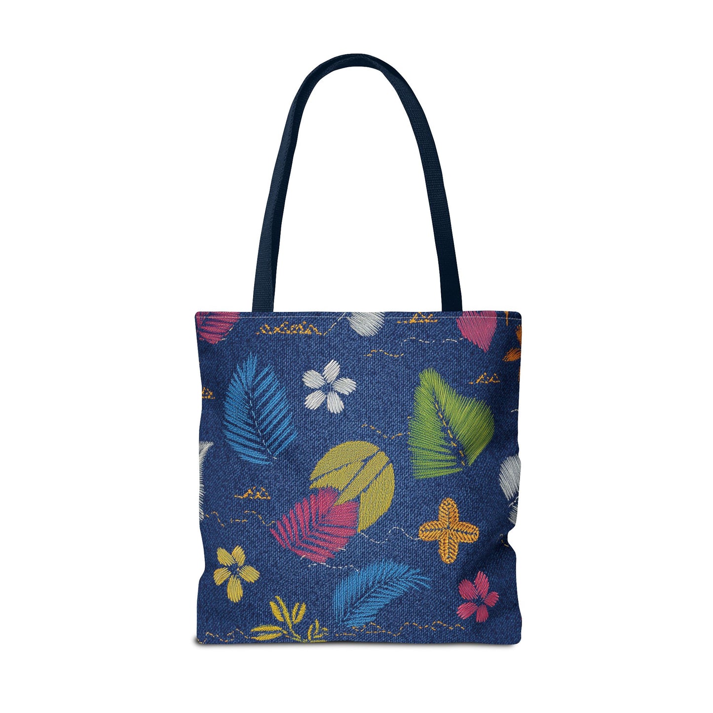 Denim Fabric Imitation Print Unisex Canvas Bag Poly Spun 3 Sizes Tote Bag 182-10