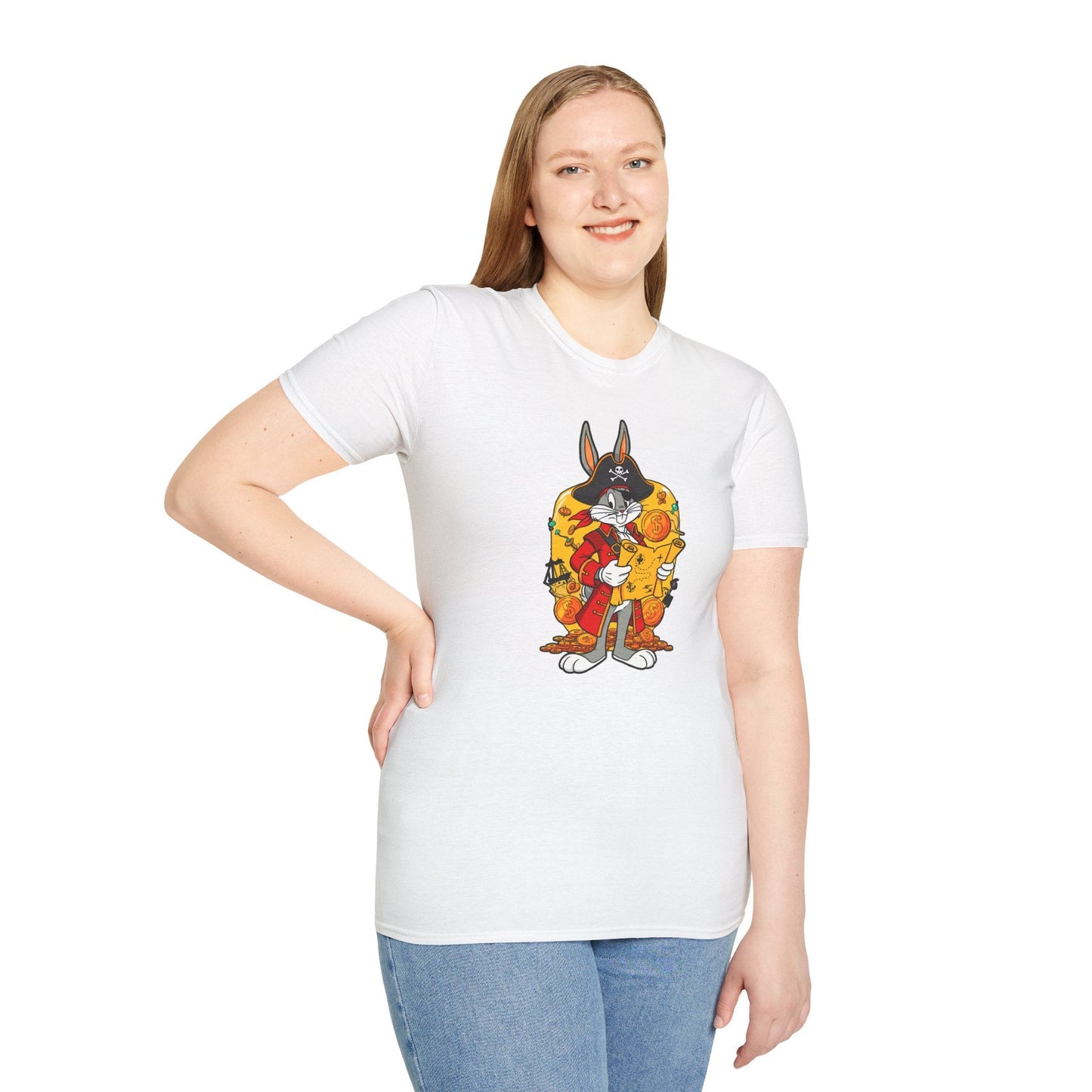Bugs Bunny Shirt Unisex T Shirt Cartoon Design Animation Tee Gildan Softstyle 64000