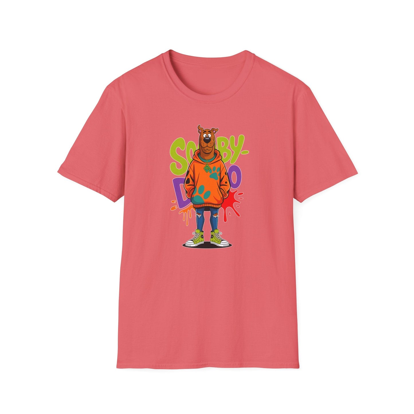 Unisex Cartoon T Shirt With Animation Funny Animals Tee Gildan Softstyle 64000 100 Percent Cotton