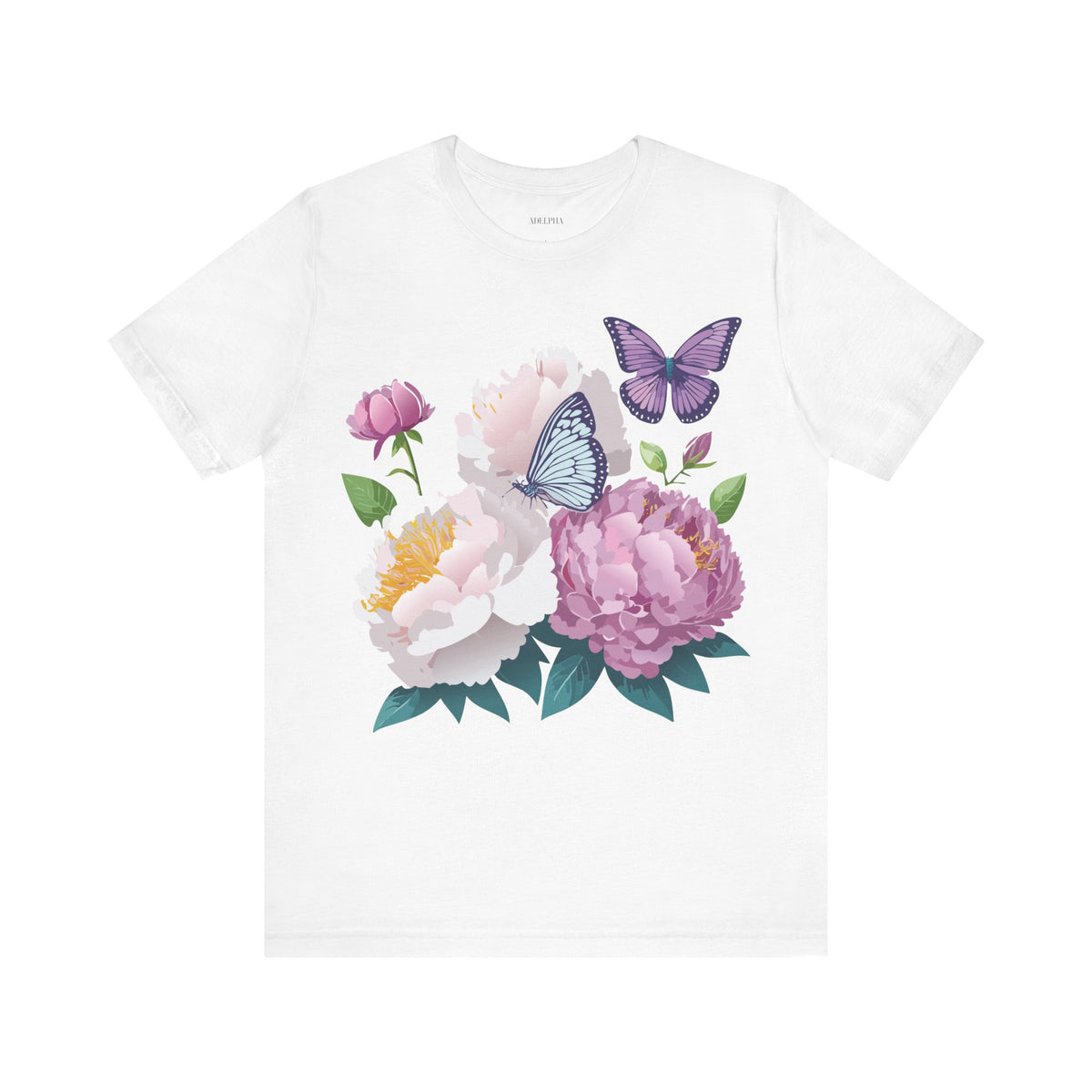Floral Graphic Tee Shirt - Bella+Canvas Unisex 100 Cotton 32