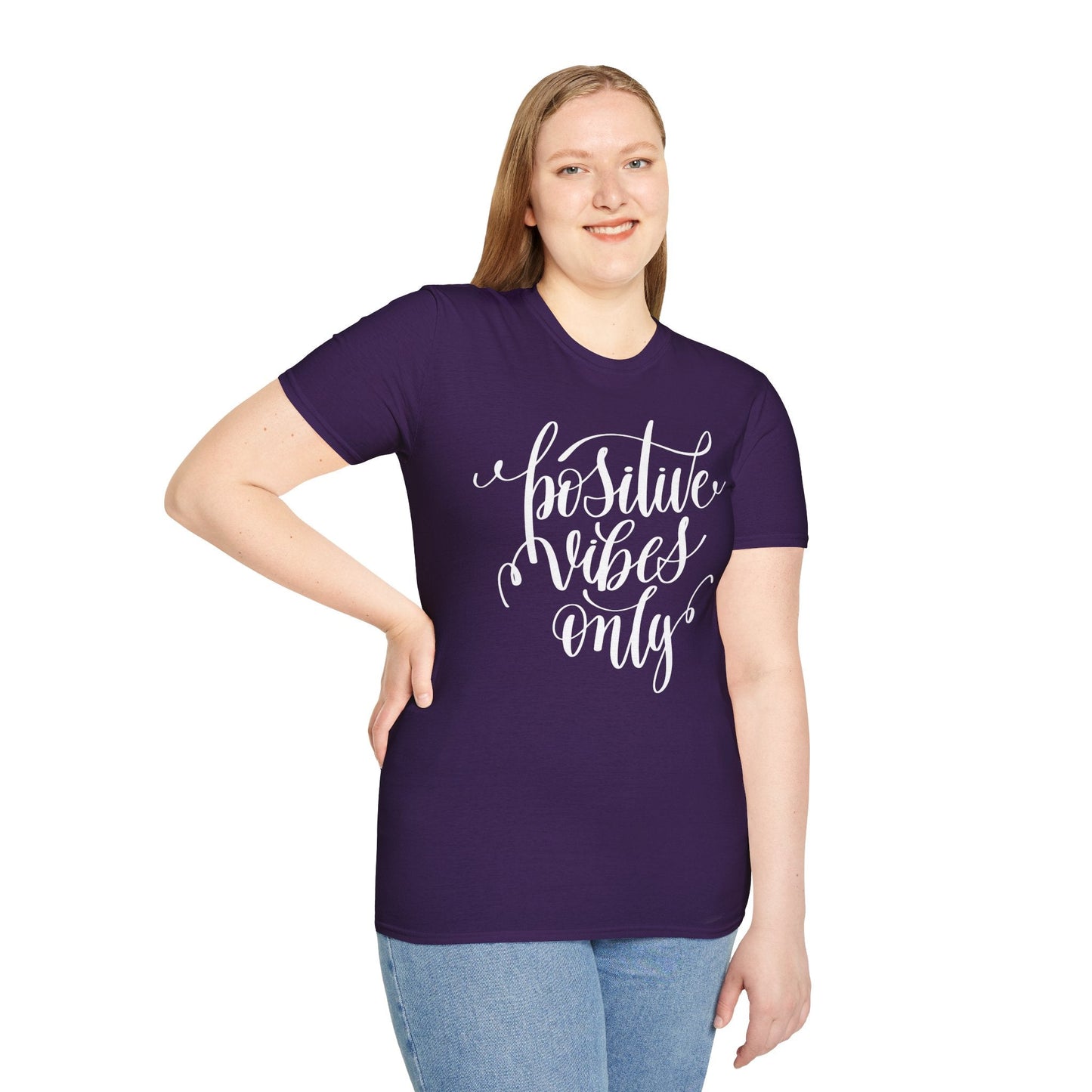 Positive Slogan T Shirts With Positive Words Unisex Short Sleeve Tee Gildan Softstyle 64000 Ring Spun Cotton