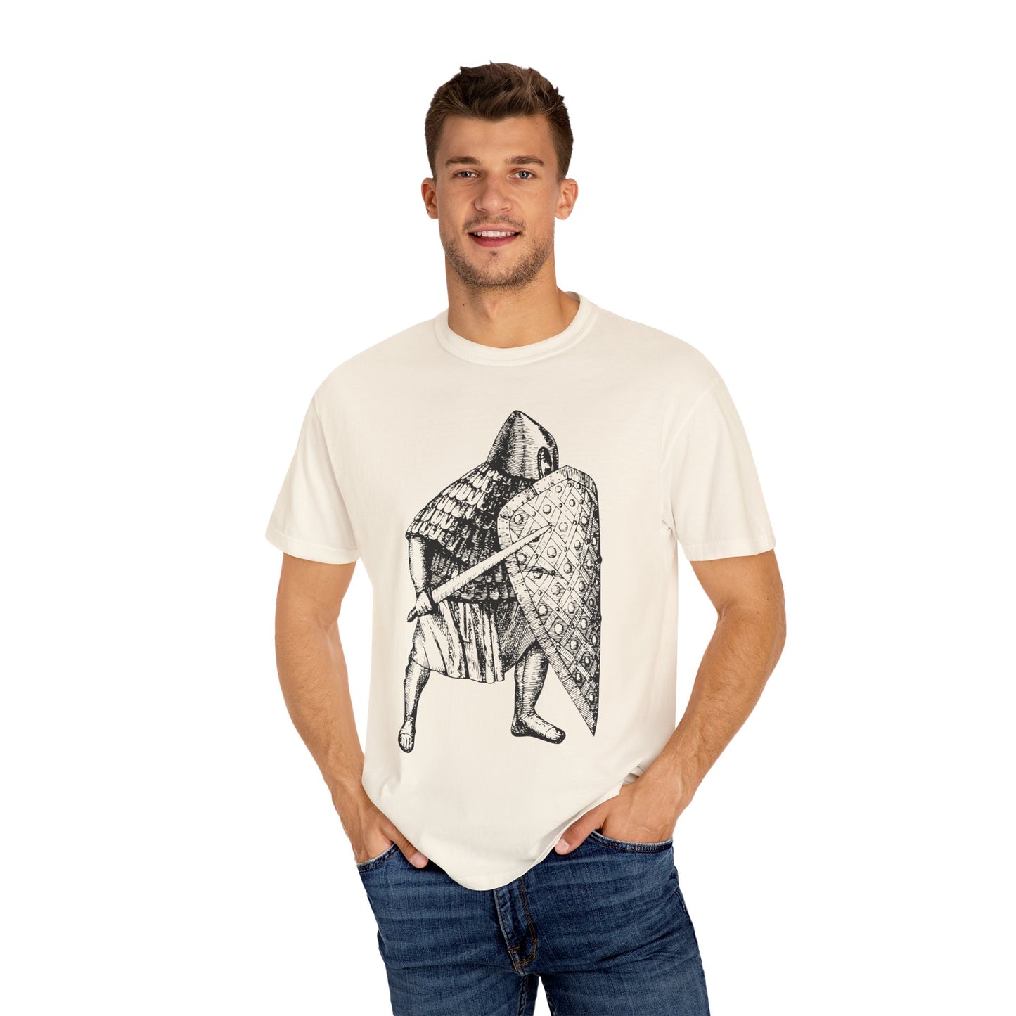 Unisex T-shirt with Knight in Armor