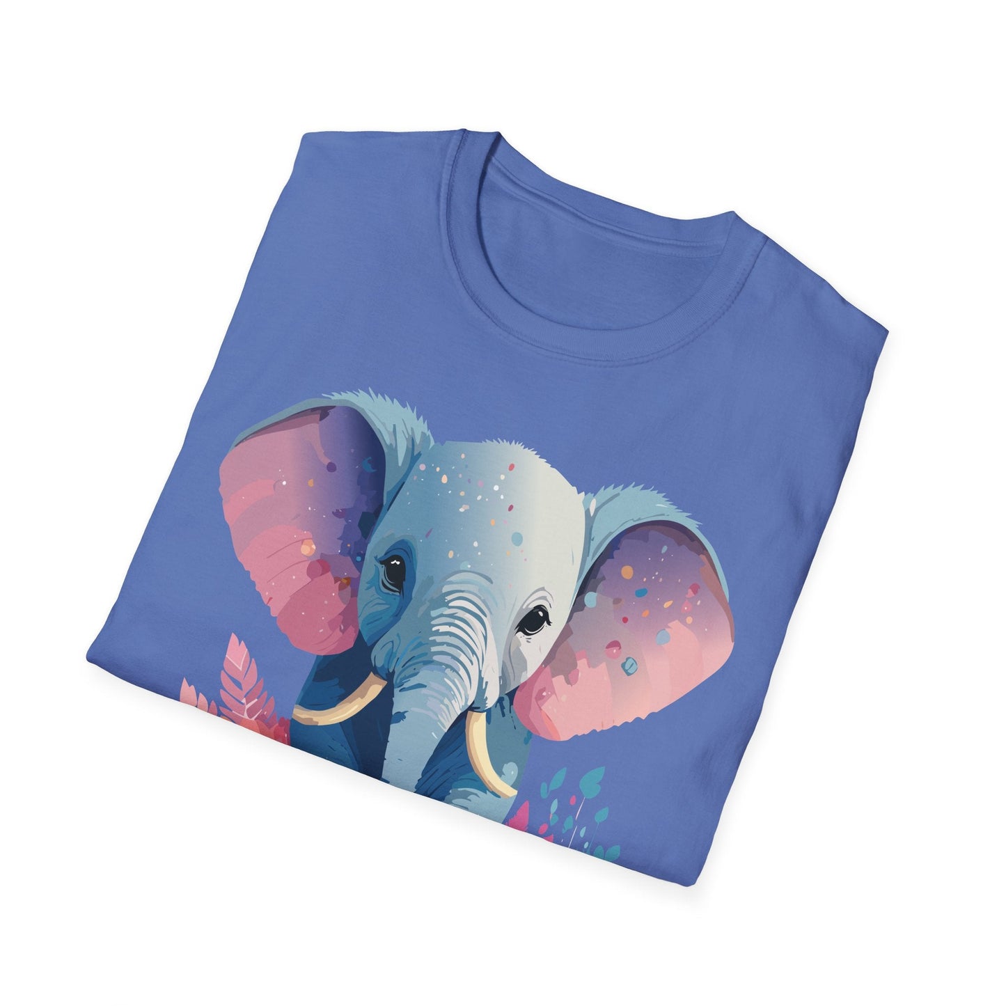 Elephant T Shirt For Adults Unisex Gildan Softstyle 64000 100 Percent Ring Spun Cotton Tee