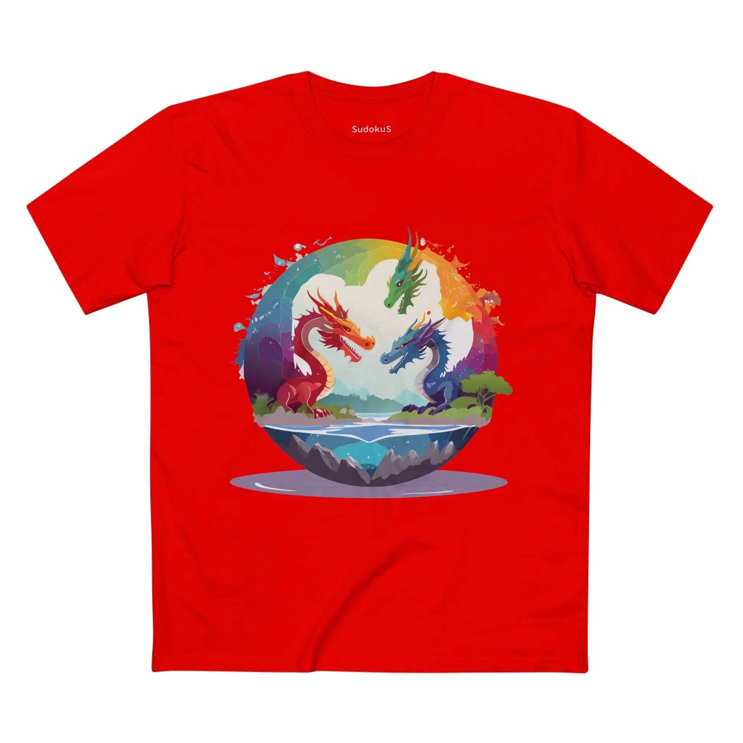 Dragon Graphic Unisex 100 Cotton Staple Tee 21