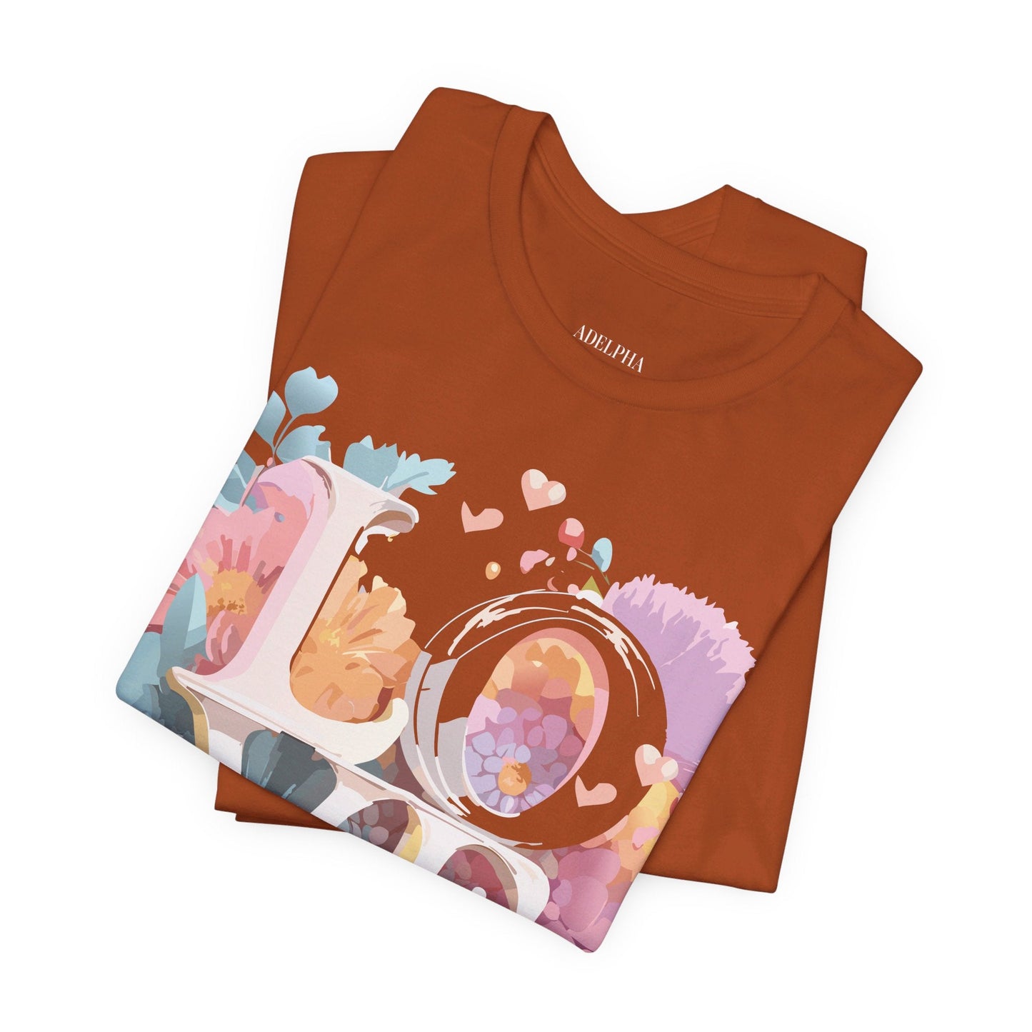 Valentine Graphic Tee Unisex Jersey Short Sleeve Art Design By Adelpha Vintage Artwork