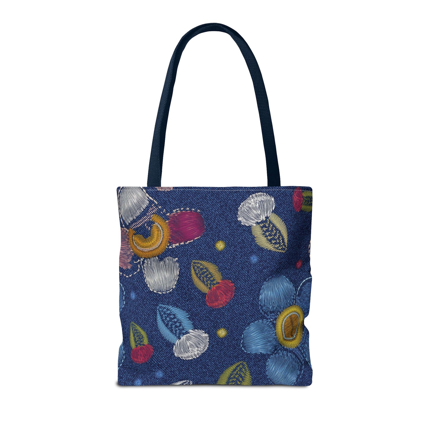 Denim Fabric Imitation Print Unisex Canvas Bag Poly Spun 3 Sizes Tote Bag 159