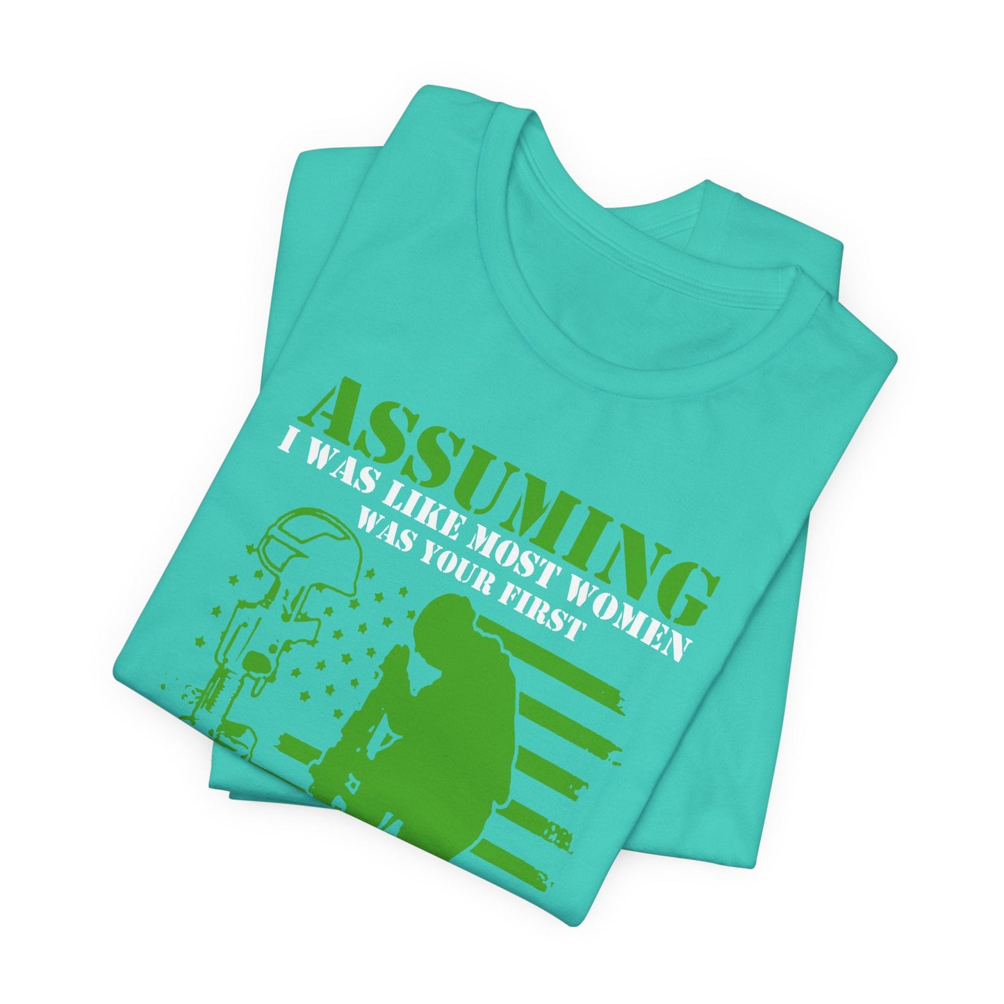Army Veteran Patriotic Graphic Design Unisex Cotton T-Shirt v45