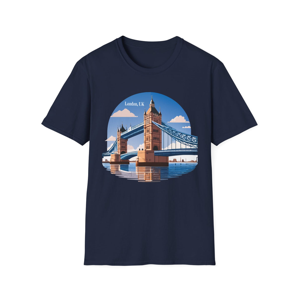 London Tower Bridge Tee | UK Landmark Illustration, Travel Souvenir