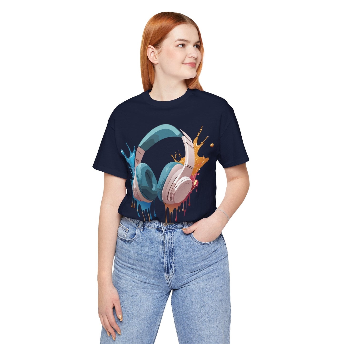 Adelpha Graphic Tee Unisex Music Artwork Vintage Inspired Jersey Short Sleeve Shirt