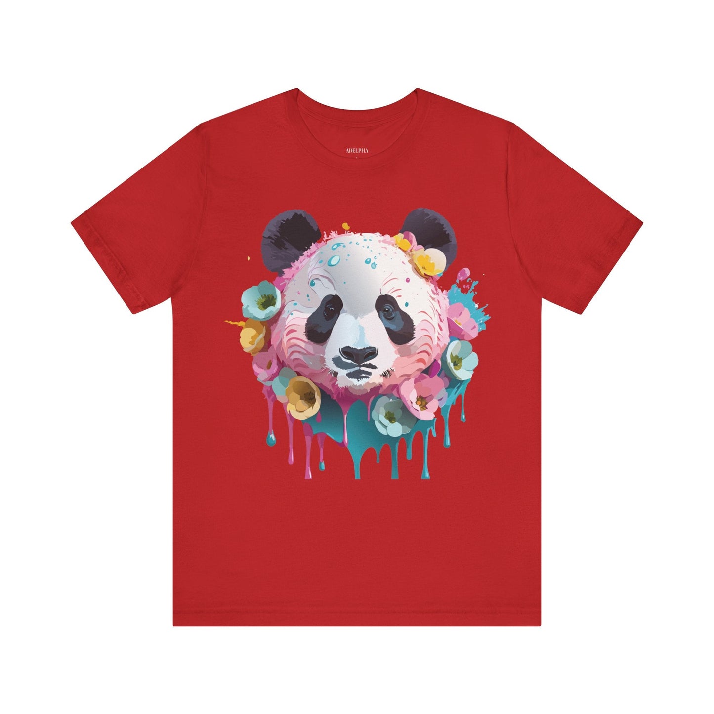 Panda Graphic Unisex 100 Cotton Vintage Art with Animal T-Shirt 5