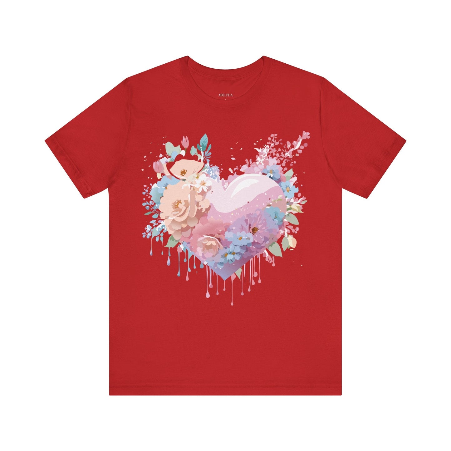 Adelpha Unisex Graphic Tee Valentine Shirts Vintage Inspired Artwork Short Sleeve Jersey
