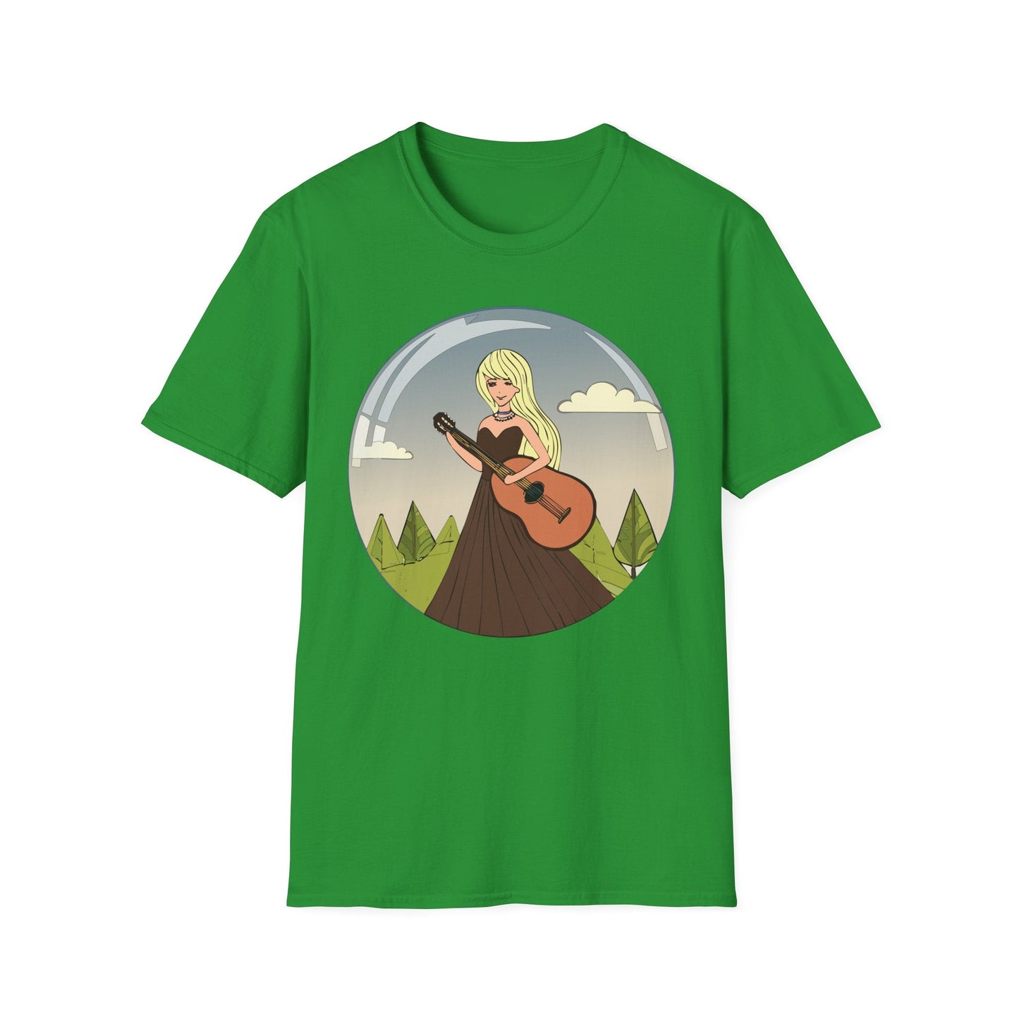 Womens Graphic T Shirt Art Design Tee Softstyle 100 Percent Ring Spun Cotton Short Sleeve