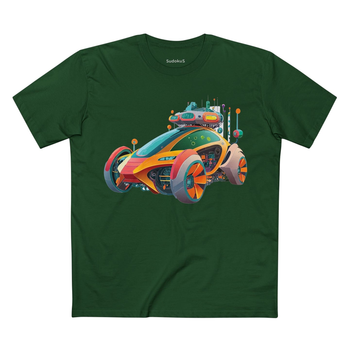 Car Graphic Unisex 100 Cotton Staple Tee 24